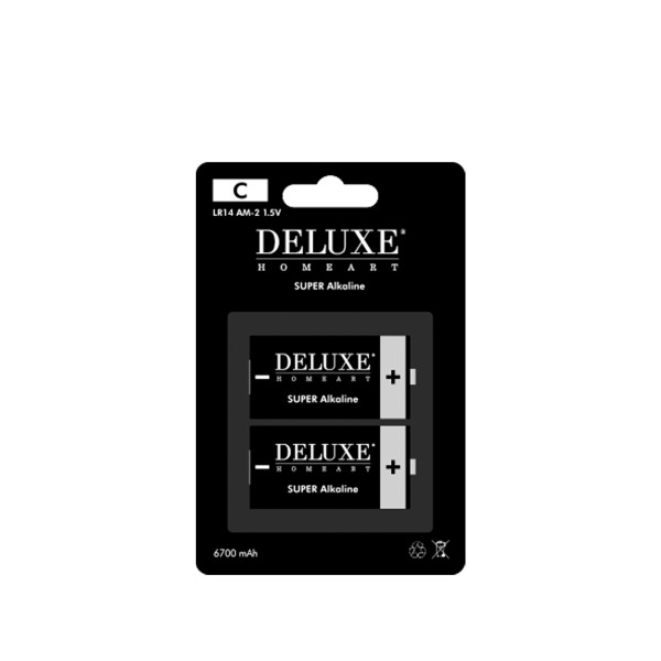 Deluxe Homeart Batterien C 2er-Pack