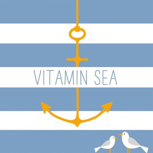Maritime Servietten "Vitamin Sea" mit Anker