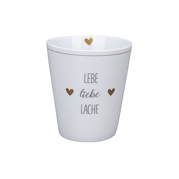 Krasilnikoff Happy Mug 'Lebe Liebe Lache'