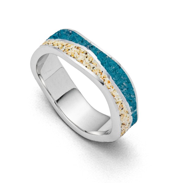 DUR Ring "Steinsand“925er Sterling-Silber