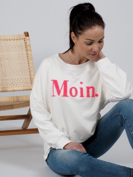 Sweater MOIN Frottee creme pink