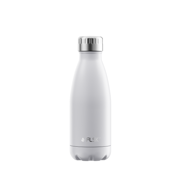 FLSK Edelstahl Trinkflasche 350ml white
