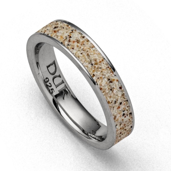 DUR Ring "Marina Sand“ 925er Sterling-Silber