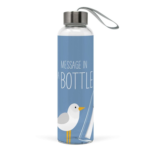 Maritime Glasflasche mit Schraubverschluss Message in a bottle