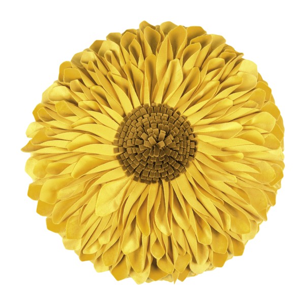Pad Kissenhülle rund Sunflower gelb/ braun Ø 45 cm