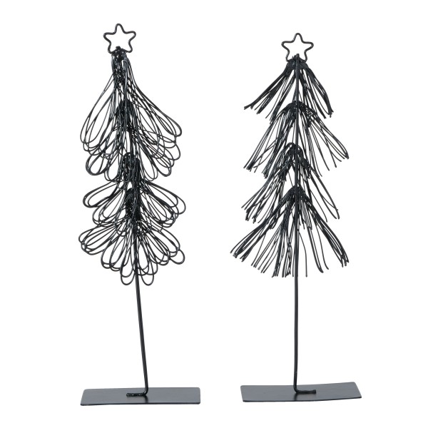 Weihnachtsbaum aus Eisen in schwarz H21 in zwei Varianten