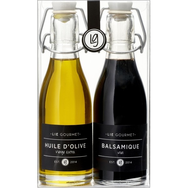 Lie Gourmet Geschenkset Olivenöl & Balsamico-Essig 2x200ml