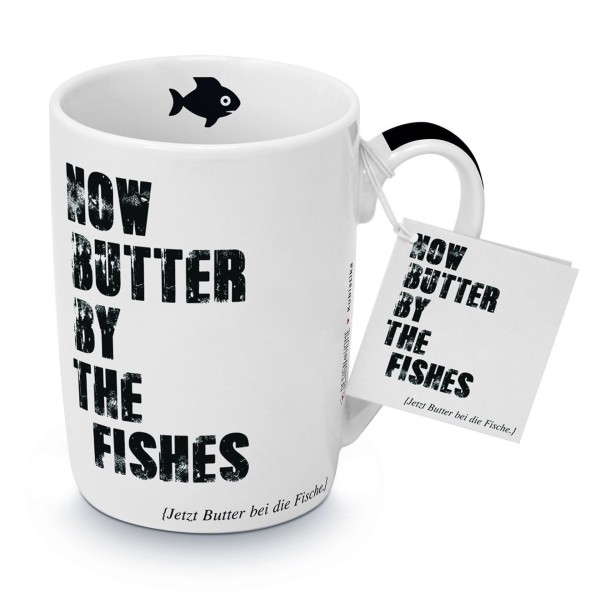 Becher Butter by the fishes weiß