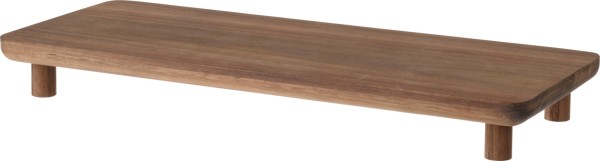 Holzbrett - Servierbrett aus Akazienholz länglich 36cm auf Füßen