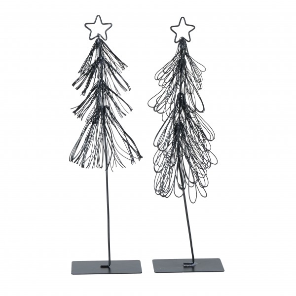 Weihnachtsbaum aus Eisen in schwarz H32 in zwei Varianten