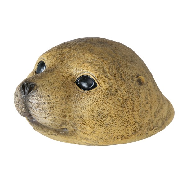Schwimmfigur Seehund "braun" aus Kunstharz