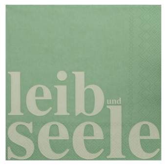 Räder Serviette "Leib und Seele" in grün