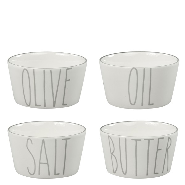 Bastion Collections Schälchen grau Salt/Butter/Oil/Olive