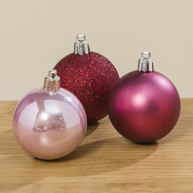 50 teiliges Set Tannenbaumkugeln/ Zubehör Plastik in rosa |  Weihnachtskugeln | Weihnachten | Wohnaccessoires | Seaside64