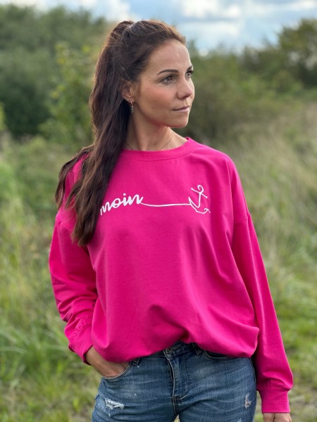 Basic Shirt Moin___mit Anker in pink - One Size