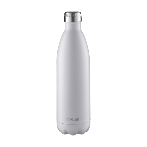 FLSK Edelstahl Trinkflasche 1000ml white