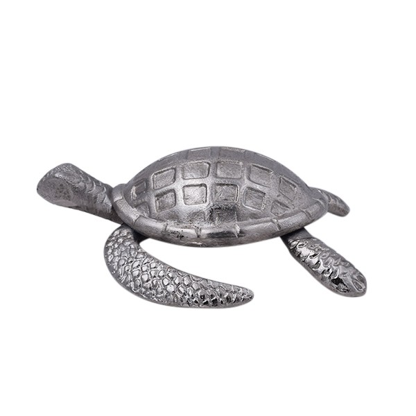 Dekoaufsteller Schildkröte aus Aluminium