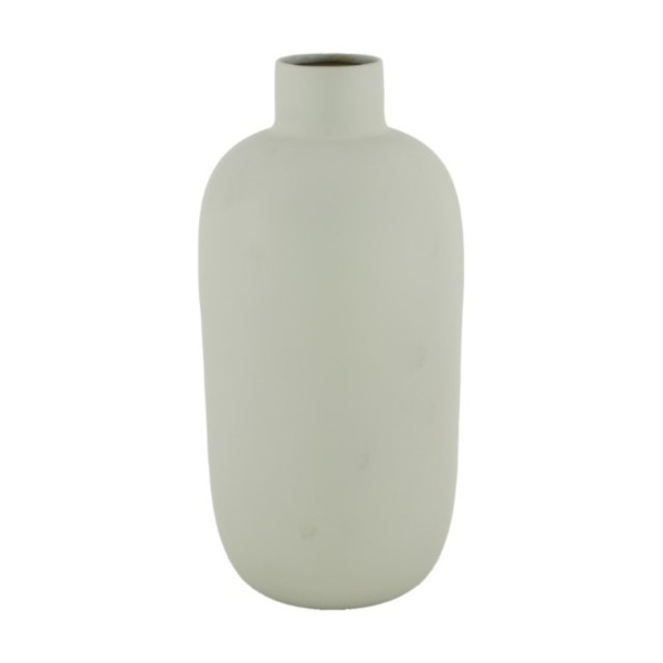 Vase / Flasche aus Metall - grau, Ø9x20cm