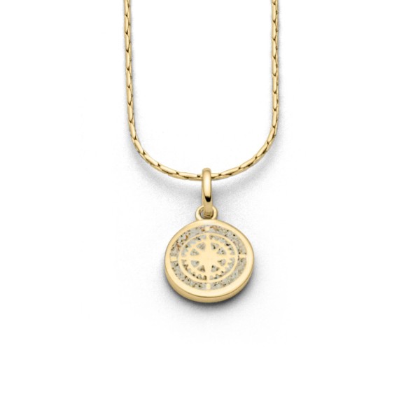 DUR Kette "Kompass"-gold- 925er Sterling-Silber