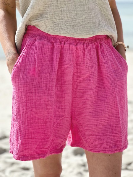 Musselin Shorts pink