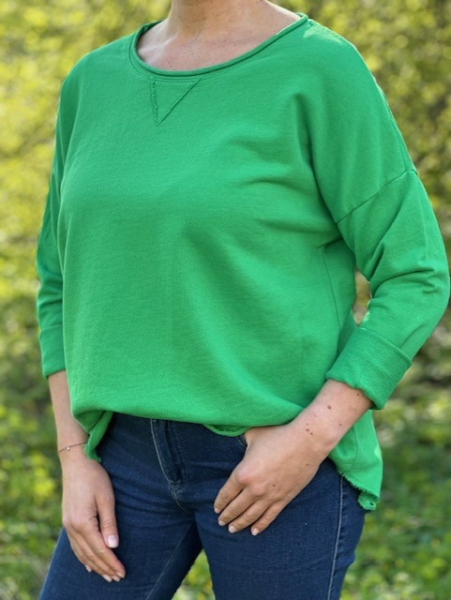 Basic Shirt COZY uni grün