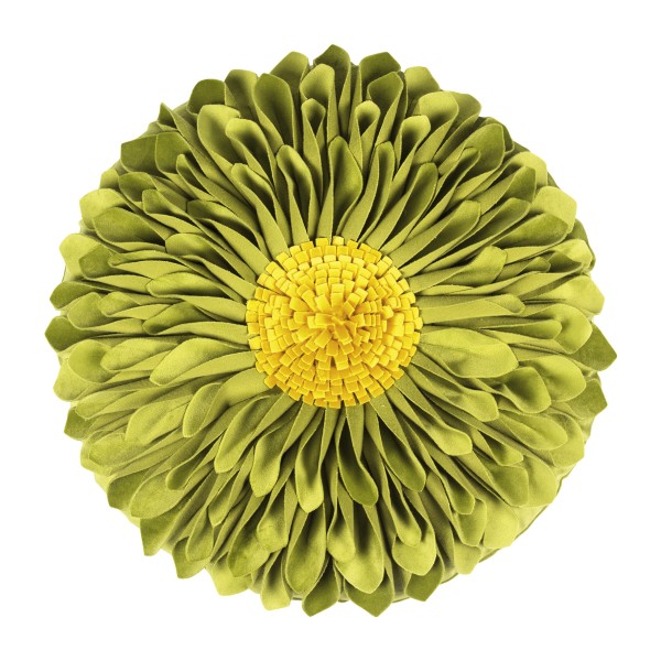 Pad Kissenhülle rund Sunflower grün/ gelb Ø 45 cm