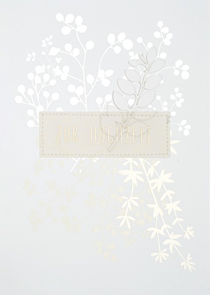 Räder Papierblumenkarte XXL - Zur Hochzeit
