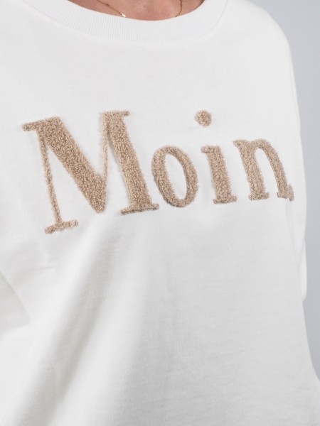 Sweater MOIN Frottee creme beige