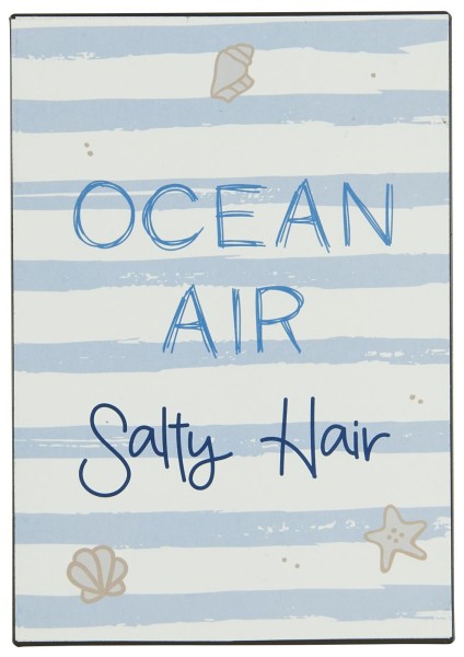 IB Laursen Metallschild "Ocean Air Salty Hair"