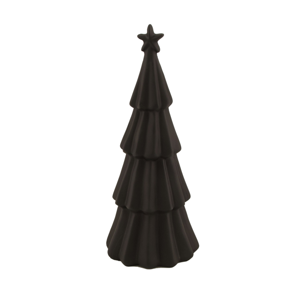 Dekoaufsteller Weihnachtsbaum schwarz mit Stern H 27cm