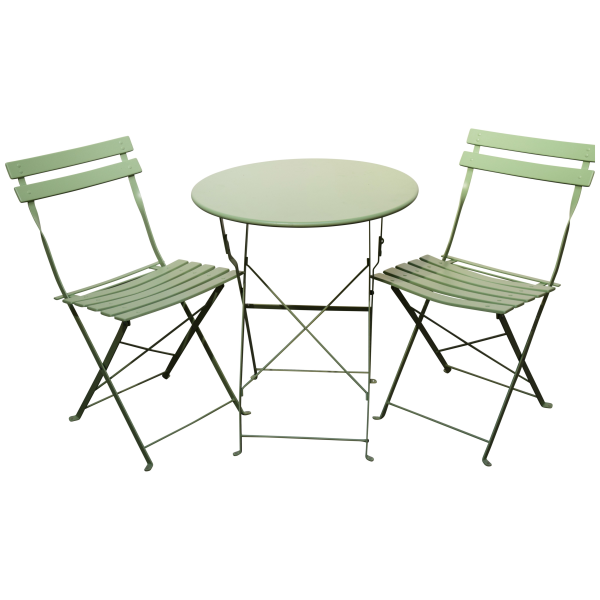 Garten Tischset Joy (1 Tisch + 2 Stühle) - lindgrün
